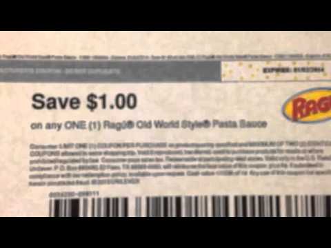 Ragu printable $1 coupon (Walgreens) - YouTube