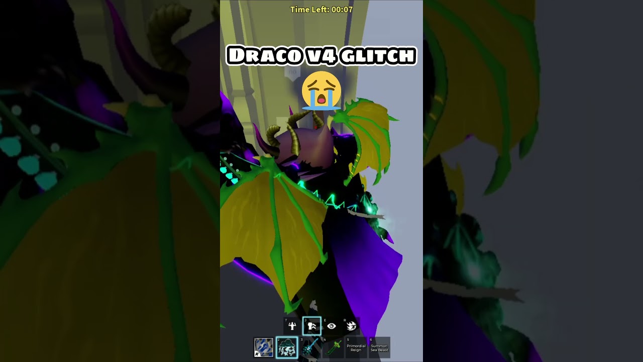 Draco V4 Temple Glitch... || Blox Fruits