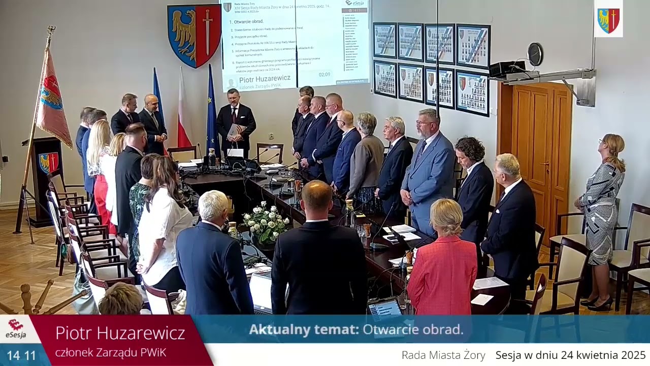 XIV SESJA RADY MIASTA ŻORY - 24.04.2025 r.