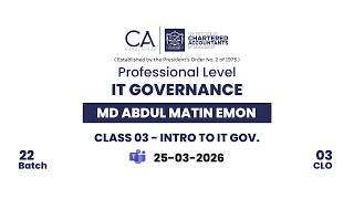 CA-PL- IT Governance_Abdul Matin Emon-Class3 screenshot 1