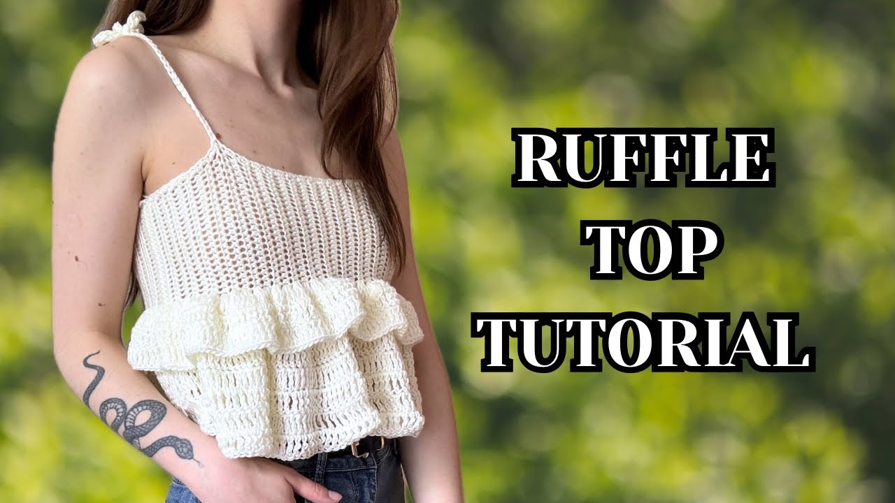How to Crochet a Baby Doll Top for Beginners | Easy Ruffle Top