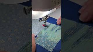Tread painting - quilting along with watercolor accents