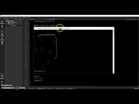 Qt A* pathfinding. Simple console application