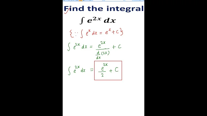Find the integral of e^(2x)