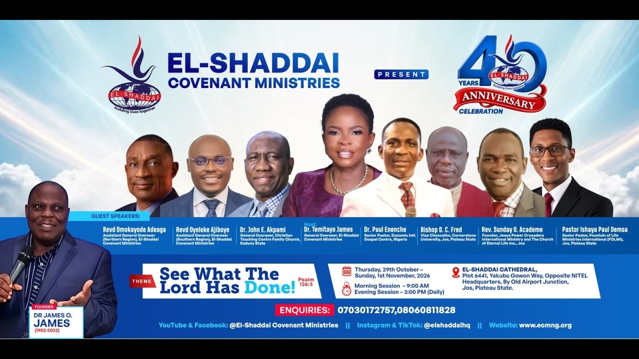 EL-SHADDAI 40TH ANNIVERSARY CELEBRATION || 29-10-2026