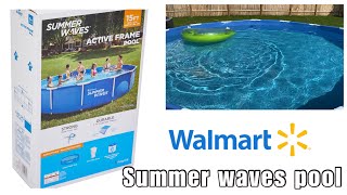 Setting up our summer waves 15ft x33 pool for the 2nd year