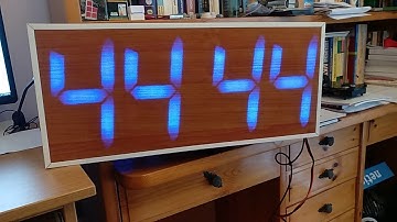 Homemade seven segment display clock