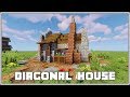 Minecraft Tutorial  ► How To Make A Diagonal House