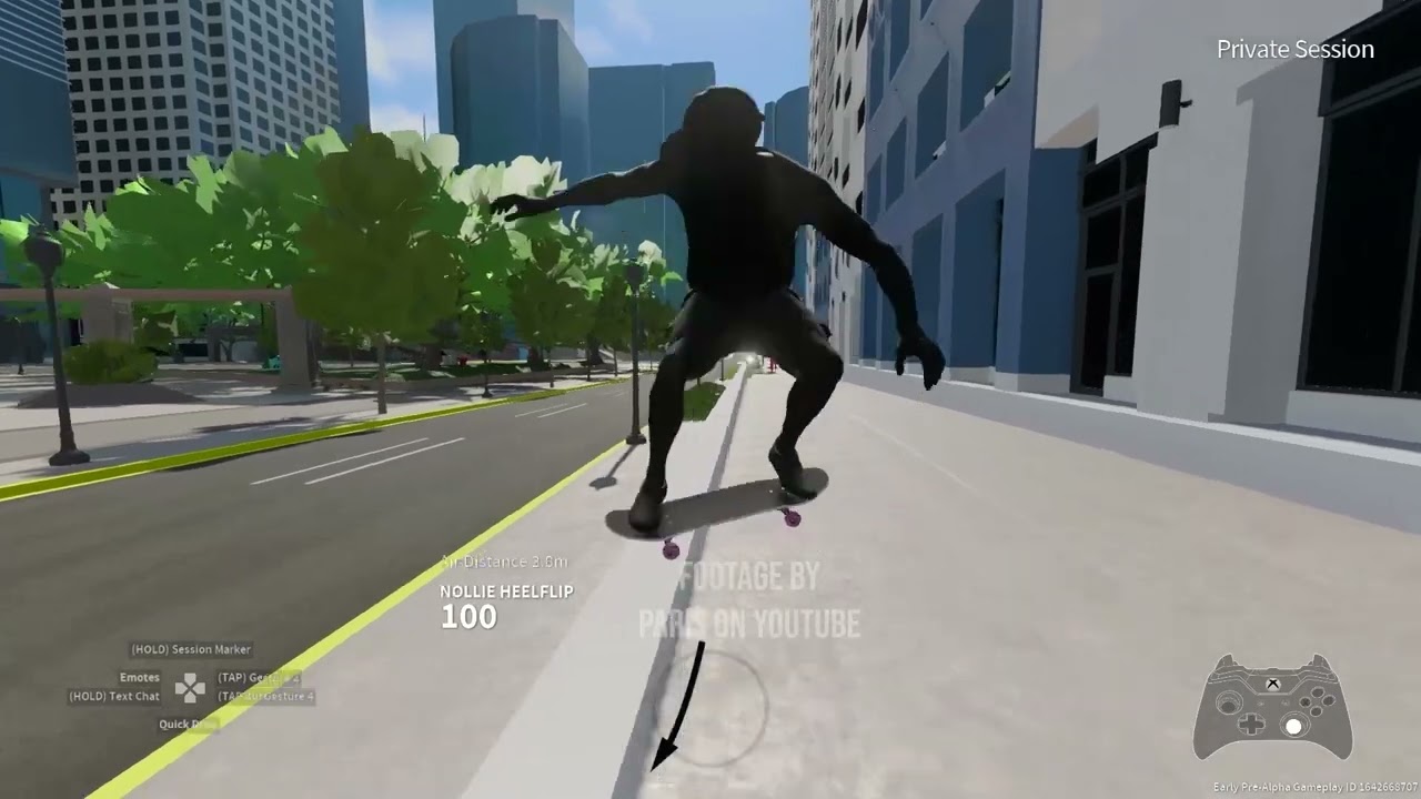 Check out this 30-second clip of Skate 4 in pre-alpha