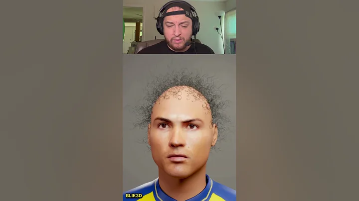 RONALDO HAIRS SIMULATION #art #ronaldo #shorts