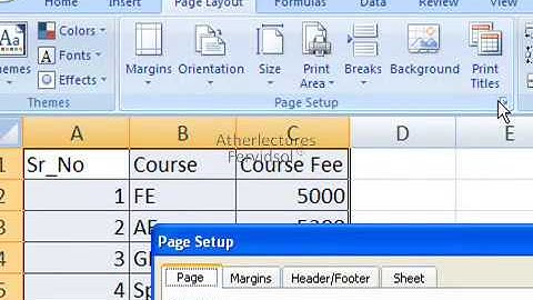 Lecture No 16 Printing Ms Excel 2007 Training in Urdu