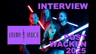 Interview ENEMY INSIDE (alternative metal-GER) after Wacken show 2025 for new single Innocent