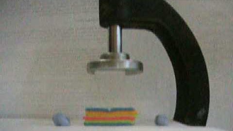 Modeling displacement during the indentation process with plastacine