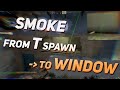 Best smoke to window on mirage map. Counter-Strike:Global offensive. For 64 and 128 tick. 4:3 ratio