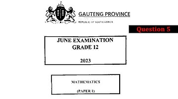 Grade 12 June 2023 Maths Gauteng Provincial Paper 1; Hyperbola Function,Asymptotes, symmetry