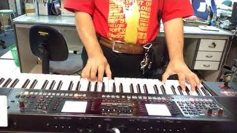Roland EA-7 trial video with iPod Touch