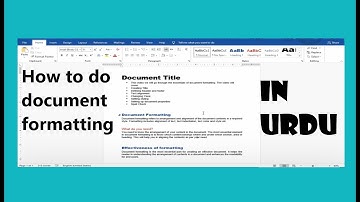 formatting in ms word-Explained in Urdu / Hindi | Title | bullets | Styles | spell check