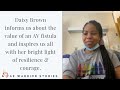 Shadazah, 'Daisy' Brown Discusses the value of her AV fistula