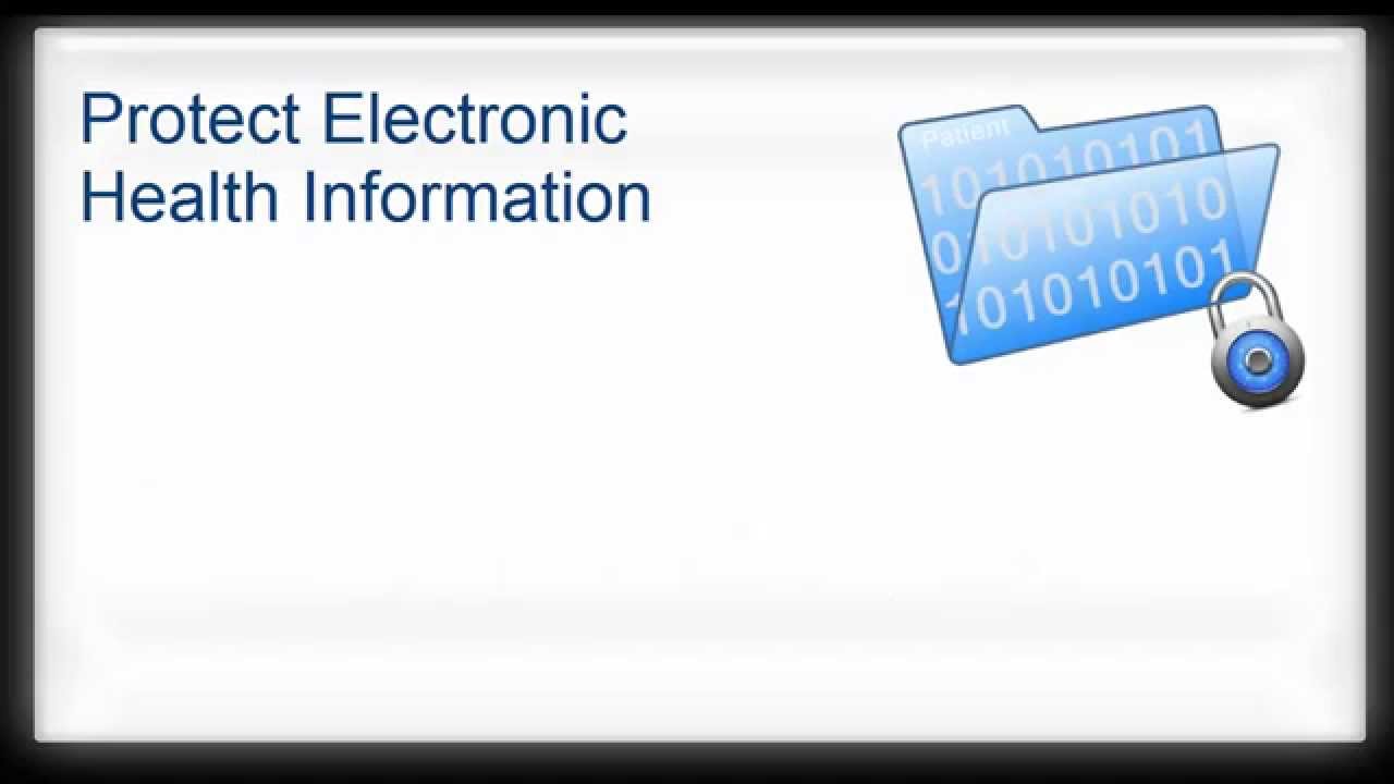 Protect Electronic Health Information (Meaningful Use) YouTube