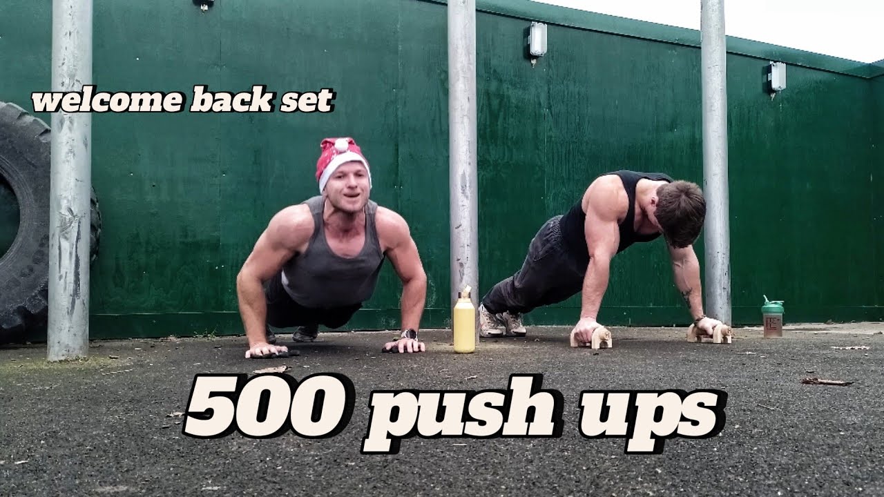 Christmas special set.. 500 push ups in one set.. welcome back set ...