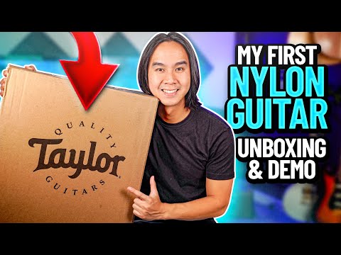 Taylor Academy 12e-N Nylon String Acoustic Guitar Review + Unboxing