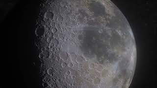 Лунная Поверхность   Вид из Космоса   Бесплатный Видео Футаж для Монтажа