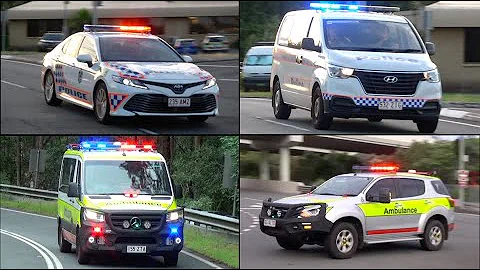 Multiple Ambulances and Police Vehicles Responding - Mini-Compilation #1 (Queensland, Australia)