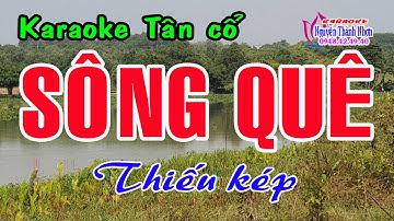 Karaoke tân cổ SÔNG QUÊ - THIẾU KÉP [ Hát cùng Thu Trang ]