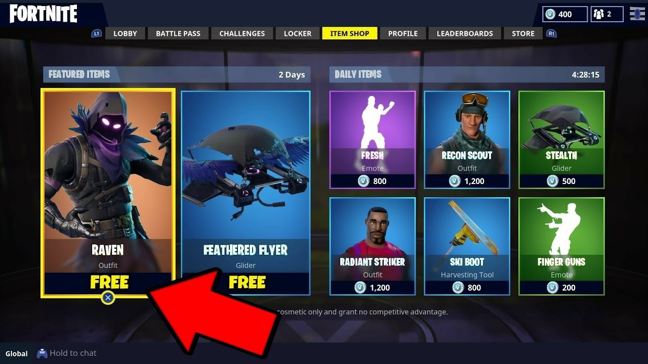 fortnite battle royale glitch free skin get raven outfit free ps4 rh youtube com eon skin fortnite free xbox one new fortnite skins - fortnite free skins ps4