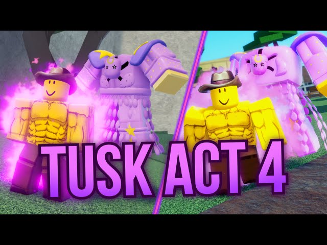 Checking Out The NEW Tusk Act 4 on This Roblox JOJO Game