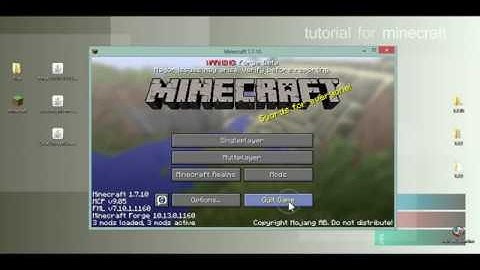 How to download and install NEI with forge version (1.7.10 2017) First Vid