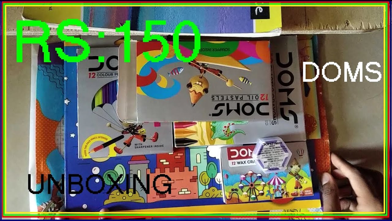 Unboxing DOMS Drawing Materials - YouTube