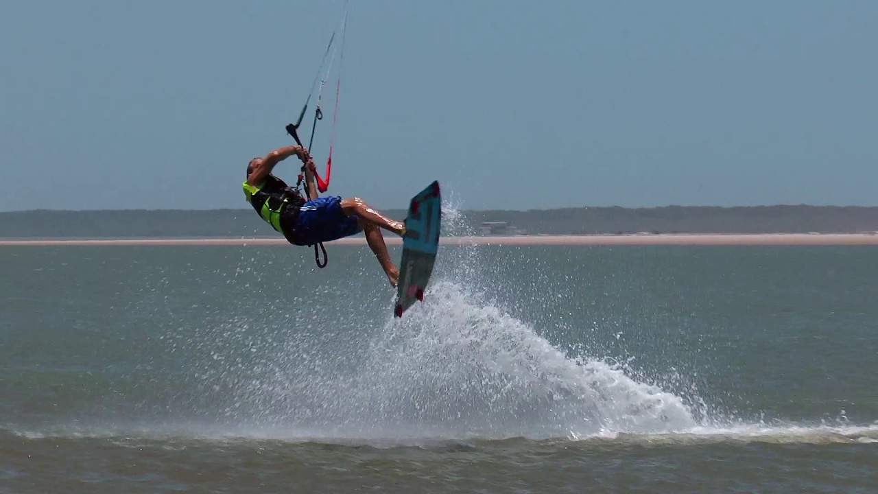 Kitesurfing Technique - Darkslide Front Slow Mo