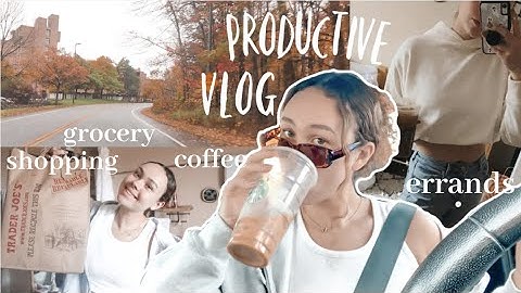 VLOG // RUN ERRANDS WITH ME! (grocery shopping, trader joe