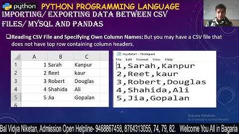 IP- Importing & Exporting Data Between CSV Files & MySQL and Pandas- 2 (Ch- 4)