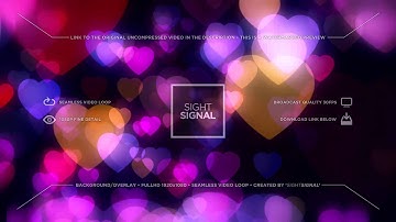 sightsignal - Colorful Hearts Bokeh Loop 3