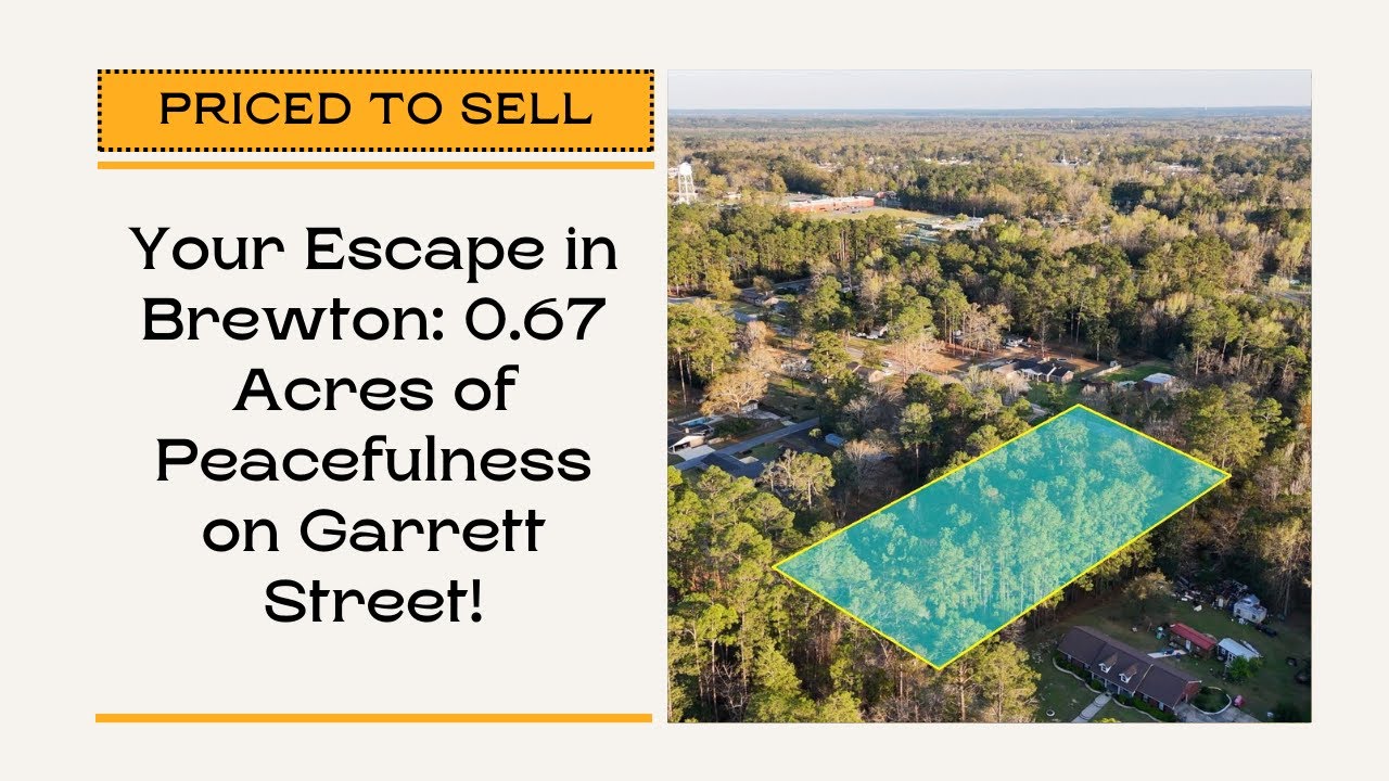 Your Brewton Getaway: 0.67 Acres of Serenity on Garrett St!