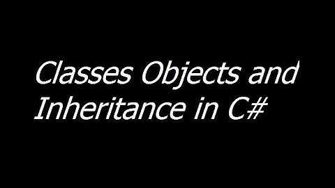 012 - Classes Objects and Inheritance in C# - Urdu Hindi