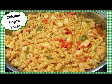 ONE POT Chicken Fajita Pasta - Leftover Rotisserie Chicken Recipe