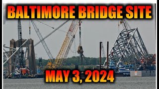 Salvage Work at the Baltimore Bridge Collapse Site from May 3, 2024 in 4K by Minorcan Mullet 70,661 views 12 days ago 12 minutes, 56 seconds