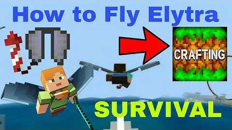 How to Fly Elytra in Crafting and Building Like Minecraft Java Edition। 100%working Trick