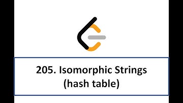 【leetcode 205】Isomorphic Strings(中文語音)(CC字幕)