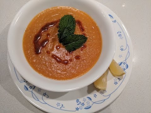 Turkish red lentil soup Thermomix