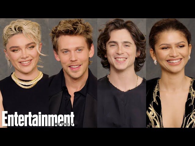 Timothée Chalamet, Zendaya, Austin Butler u0026 Florence Pugh on 'Dune: Part 2' | Entertainment Weekly class=