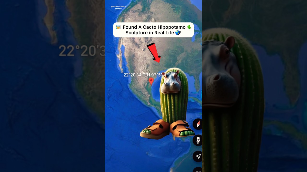 I Found A Cacto Hipopotamo🌵On Google Earth and Google Maps 🌎! 