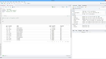 How to Construct a Frequency Table in R: 2nd Way. [HD]