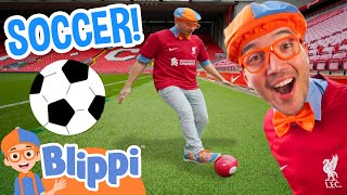 Soccer Adventure with Blippi! | Learning & Playing Fun Sports | Educational Videos For Kids