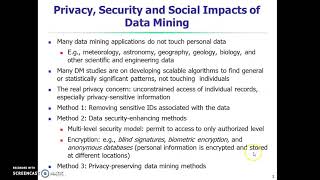 P 5.4 DATA MINING SOCIETY AND TRENDS