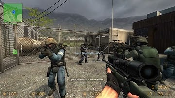 Counter Strike Source Nuke Bots #6 Only Sniper Rifles