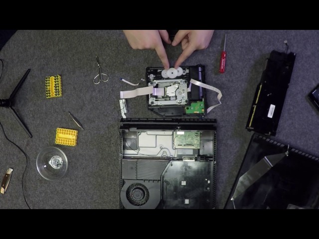 PS4 CUH-1200 Disassembly - Coins In Disc Drive - YouTube